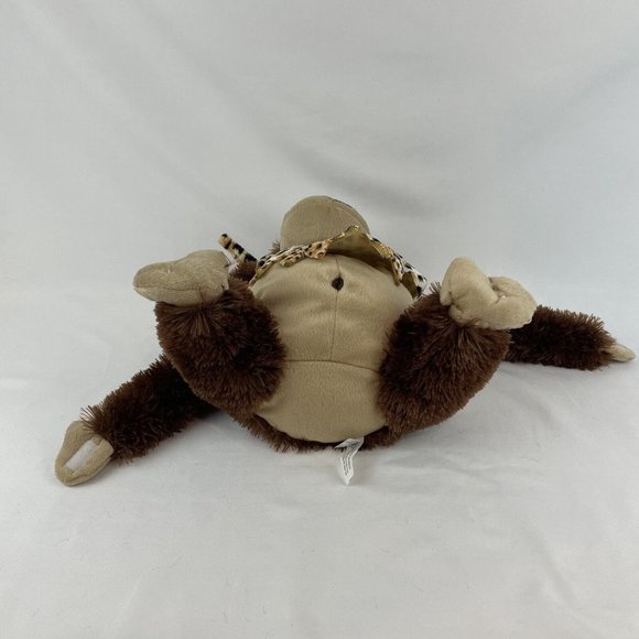 Peek A Boo Toys Brown Gorilla Ape 11” Plush Animal Print Shirt Hanging w/Tags - Picture 5 of 10